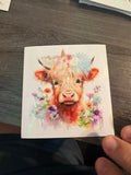 Floral Cow