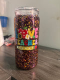 Pre-Made Teacher Snowglobe Tumbler