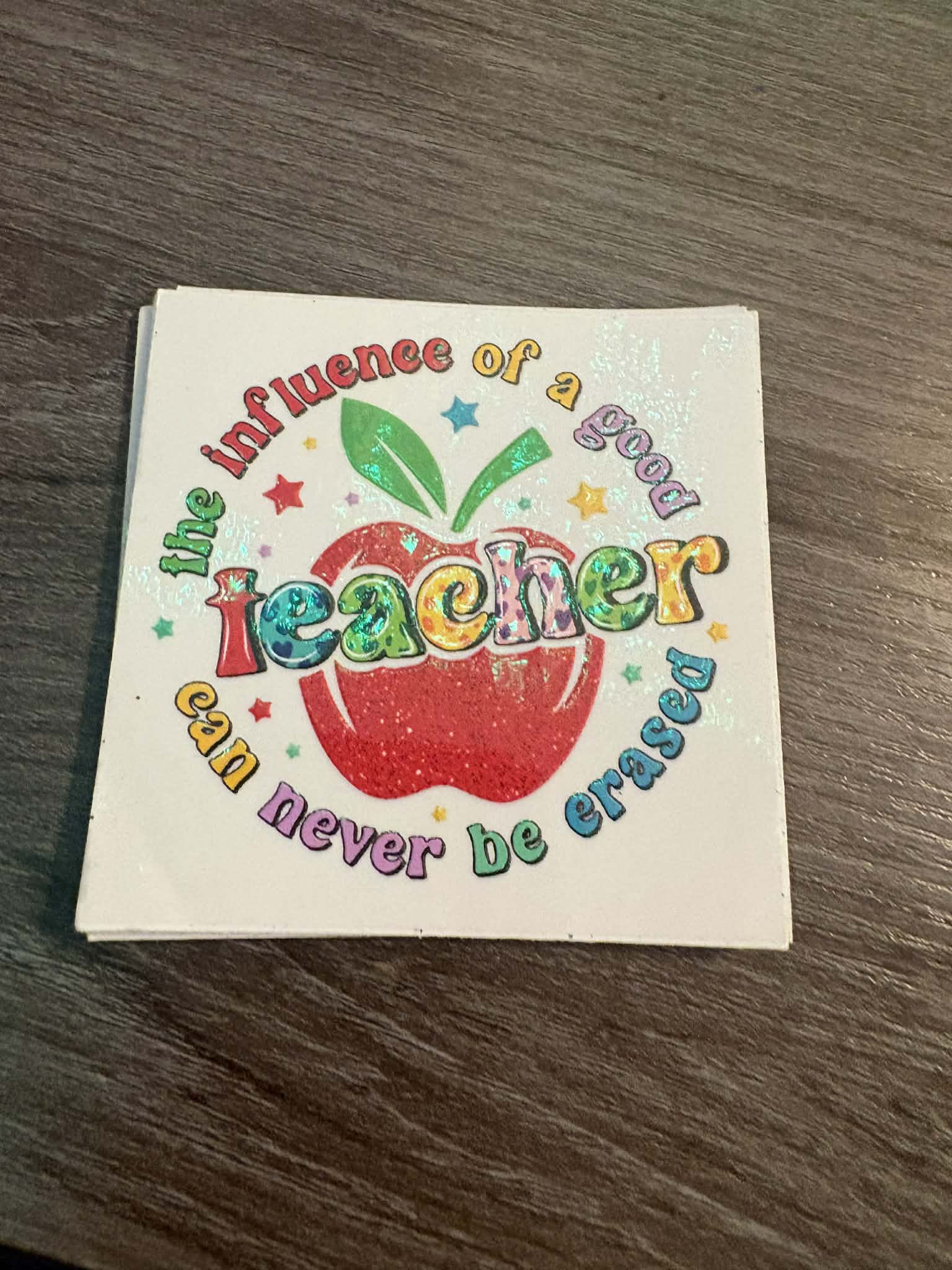 The Influence of a Good Teacher Can Never Be Erased
